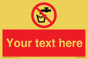 Custom prohibition not drinking water